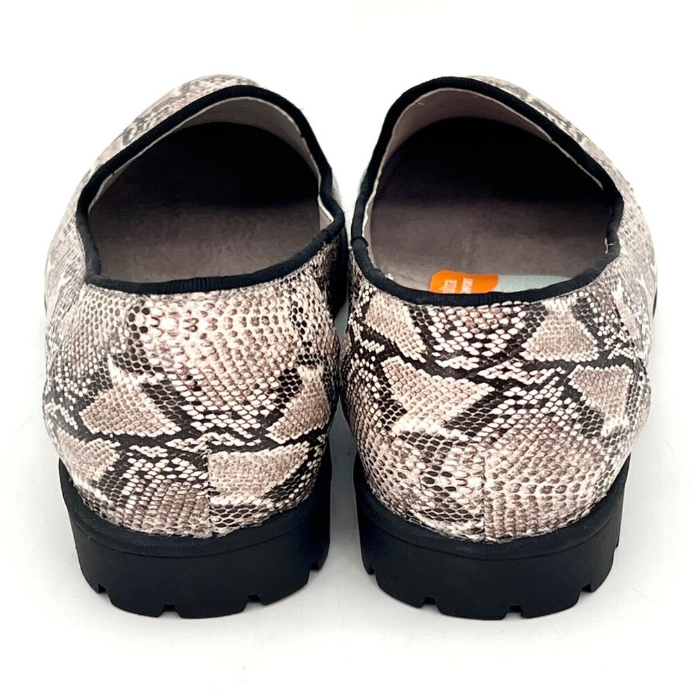 Wear Ever Quade Womens 8M Ivory Snake Print Ultra Comfort Slip-On Loafers New - Picture 9 of 16